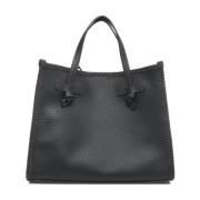 Gianni Chiarini Svart Läder Mini Shopper Väska Black, Dam