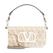 Valentino Garavani Nude Neutrals Axelväska Stiligt Design Beige, Dam