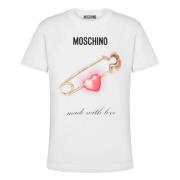 Moschino Fantasia Bianco T-Shirt White, Dam