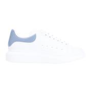 Alexander McQueen Vita Lädersneakers Klassisk Stil White, Herr