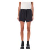 Ganni Lätt Isoli Elastiska Shorts Phantom Aw24 Black, Dam