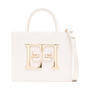 Elisabetta Franchi Vit Faux Läder Axelväska White, Dam