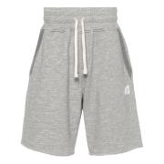 Autry Jersey Melange Bomulls Shorts Gray, Herr