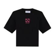 Off White T-shirt med logotyp Black, Dam