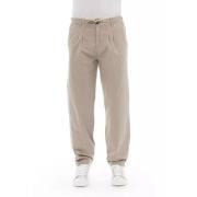 Baldinini Trend Beige Bomull Jeans Pant Beige, Herr