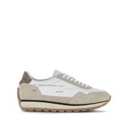 Hogan Vita Läder Sneakers Tonal Sömn White, Herr