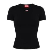 Diesel T-shirt T-Ele-Long-D Black, Dam