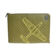 Trussardi Stilren Pochette med Dragkedja Green, Unisex