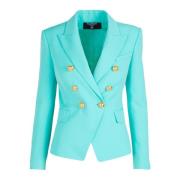 Balmain Pudergrain 6-knappjacka Blue, Dam