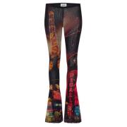 Jean Paul Gaultier Svart Tulle Pigalle Print Byxor Multicolor, Dam