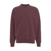 C.p. Company Röd Broderad Logga Sweatshirt Aw24 Red, Herr