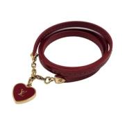 Louis Vuitton Vintage Pre-owned Tyg armband Red, Dam