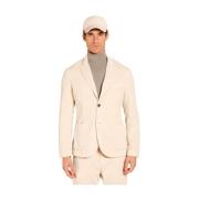 Mason's Sammet Randig Herr Blazer Regular Fit Beige, Herr