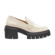 Stuart Weitzman Chunky Lug Sole Loafer Beige, Dam