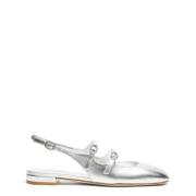 Stuart Weitzman Kristall Mary Jane Slingback Skor Gray, Dam