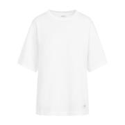 Saint Laurent Vit Basic T-Shirt White, Herr