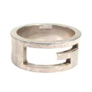 Gucci Vintage Pre-owned Silver ringar Gray, Dam