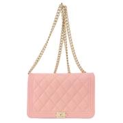 Chanel Vintage Pre-owned Laeder plnbcker Pink, Dam