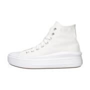 Converse Chunky High Top Sneakers White, Dam