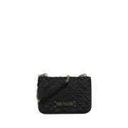 Moschino Svart Axelväska Elegant Tradition Black, Dam