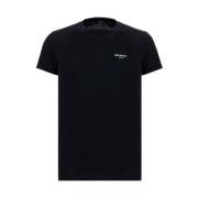 Balmain Svart T-shirt & Polo för män Black, Herr