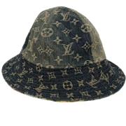 Louis Vuitton Vintage Pre-owned Tyg hattar-och-kepsar Blue, Dam