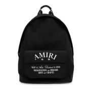 Amiri Ryggsäck med logotyp Black, Herr