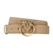 Pinko Trendy Belt for Women Beige, Dam