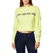 Tommy Jeans Rundhalsad sweatshirt Green, Dam