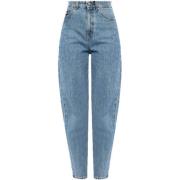 Versace Jeans Couture Avslappnad passform Denim Jeans Blue, Dam