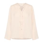 InWear Fransk Nougat Blus med V-ringning Beige, Dam