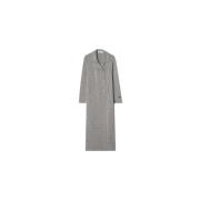 Busnel Klassisk Peacoat Stil Ullrock Gray, Dam