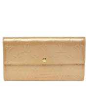 Louis Vuitton Vintage Pre-owned Laeder plnbcker Beige, Dam