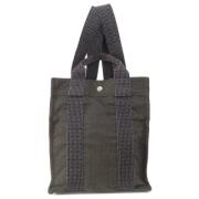 Hermès Vintage Pre-owned Canvas totevskor Gray, Dam