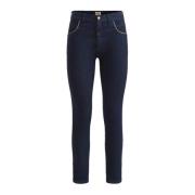 Alviero Martini 1a Classe Slim Fit Denim Jeans Blue, Dam