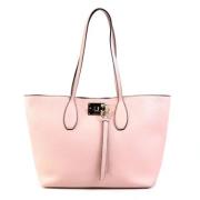 Salvatore Ferragamo Pre-owned Pre-owned Laeder axelremsvskor Pink, Dam