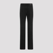 Saint Laurent Carbon Black Straight Jeans Black, Dam