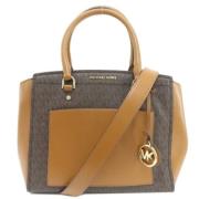 Michael Kors Pre-owned Pre-owned Plast totevskor Brown, Dam