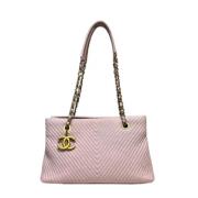 Chanel Vintage Pre-owned Laeder chanel-vskor Pink, Dam