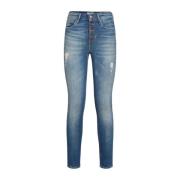 Guess Smal Passform Denim Byxor Blue, Dam