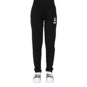 Moschino Svarta Logo Joggers Black, Dam