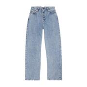 Calvin Klein Jeans Klassiska Straight Fit Denim Jeans Blue, Dam