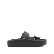 MM6 Maison Margiela Vita Slip-On Plattformsandaler Black, Dam