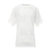 MM6 Maison Margiela Numeric Jacquard T-shirt White, Herr