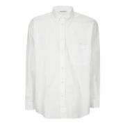 Acne Studios Bomullspoplin Button-Down Skjorta White, Dam