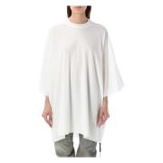 Rick Owens Dam Crewneck T-shirt Oversized Passform White, Dam