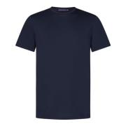 Ralph Lauren Blå Crewneck Tee Logo Broderi Blue, Herr