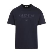 Valentino Blå T-shirts Polos för Män Blue, Herr