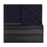 Emporio Armani Halsduk med Logo Blue, Herr