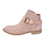 Moma Vintage Mocka Ankelboots för kvinnor Pink, Dam